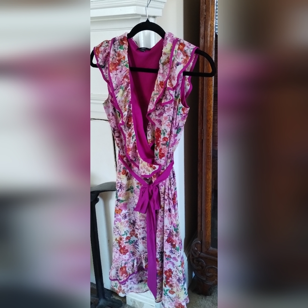 JBS Ruffle Wrap Dress Size 6